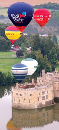 Hot Air Baloon over Leeds Castle